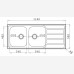 PYRAMIS ATHENA EXTRA 2B 1D 116X50 CM